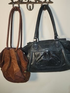 Cole Haan PROJECT Purse Lot Leather Suede Tote Purse
